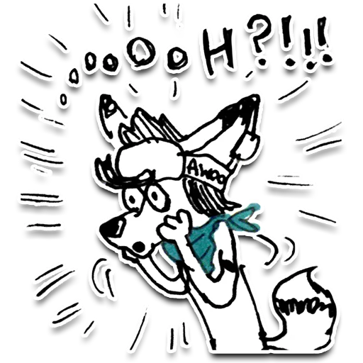 😮 Стикер «Jib Kodi Doodles» для Telegram