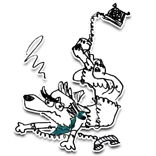 ☎️ Стикер «Jib Kodi Doodles» для Telegram