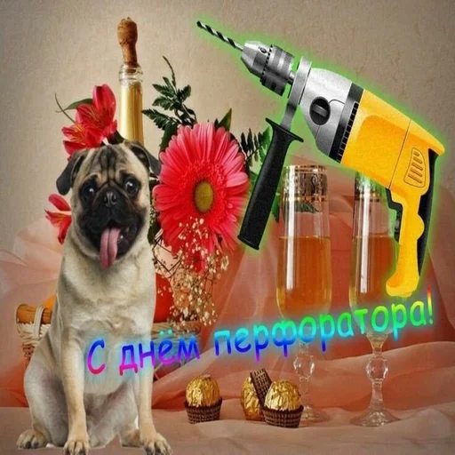 😎 Стикер «С днем говна» для Telegram