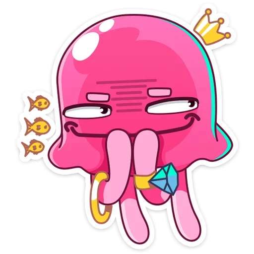 😈 Стикер «Медуза Джилл» для Telegram