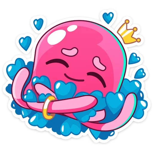 💙 Стикер «Медуза Джилл» для Telegram