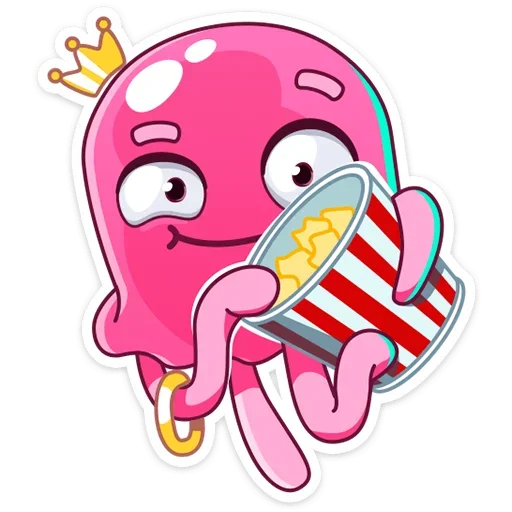 🍿 Стикер «Медуза Джилл» для Telegram