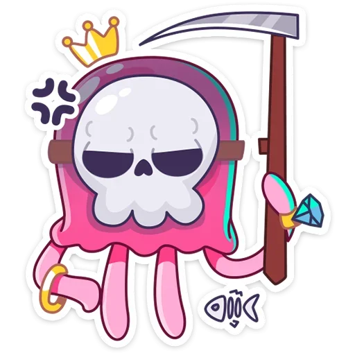 💀 Стикер «Медуза Джилл» для Telegram