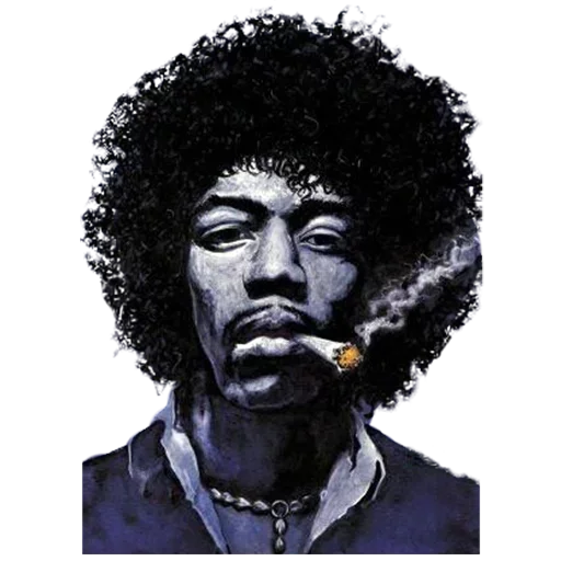 🤘 Стикер «Jimi Hendrix» для Telegram