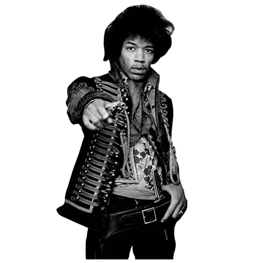 🤘 Стикер «Jimi Hendrix» для Telegram