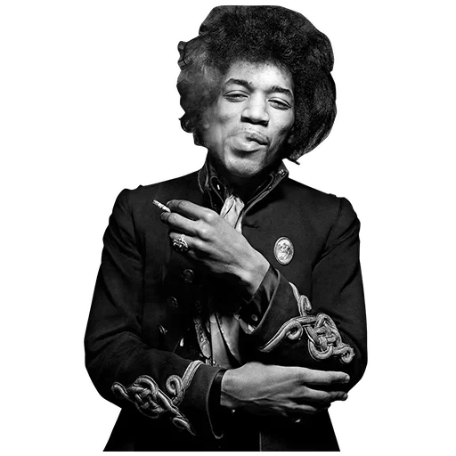 🤘 Стикер «Jimi Hendrix» для Telegram