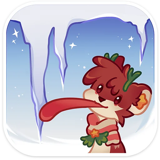 🥶 Стикер «Джингл без текста» для Telegram