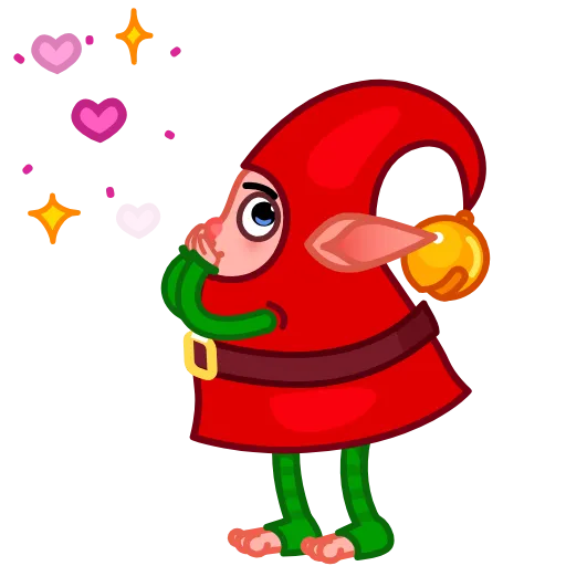 😘 Стикер «Christmas Elf» для Telegram