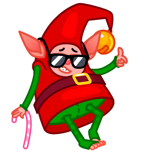 😎 Стикер «Christmas Elf» для Telegram