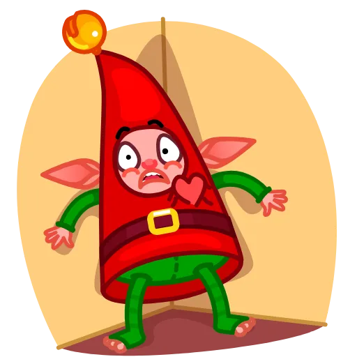 🙀 Стикер «Christmas Elf» для Telegram