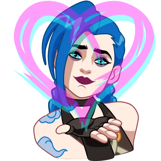 ❤️ Стикер «Jinx» для Telegram