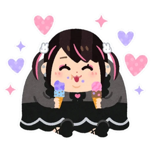 😋 Стикер «jirai chan» для Telegram