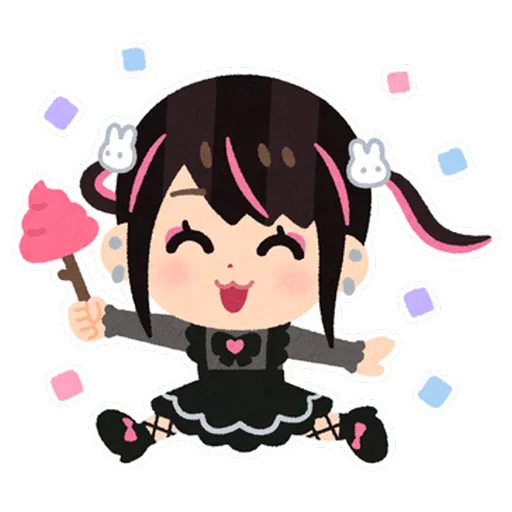 🥳 Стикер «jirai chan» для Telegram