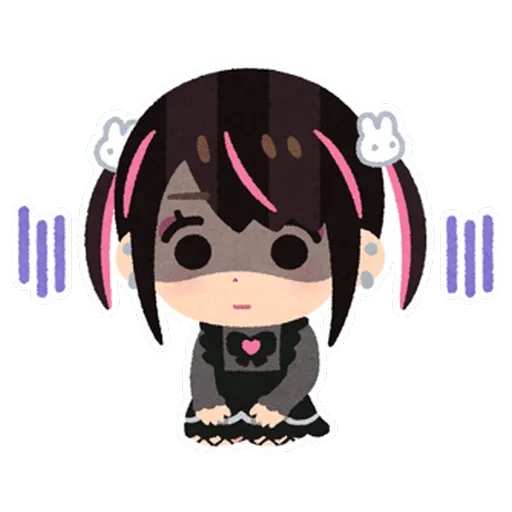 🫥 Стикер «jirai chan» для Telegram