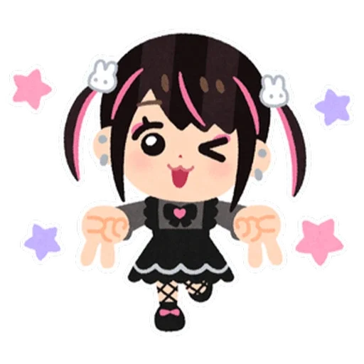 Стикерпак jirai chan для Telegram
