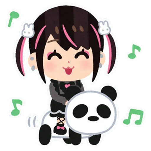 🐼 Стикер «jirai chan» для Telegram