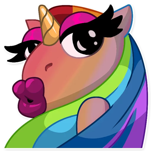 🌈 Стикер «jlmnd_unicorn» для Telegram