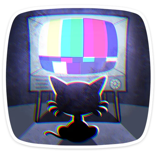 📺 Стикер «Ретрокот Джо» для Telegram