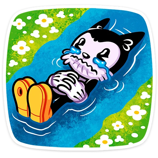 😢 Стикер «Кот Джо - без глитч эффектов» для Telegram