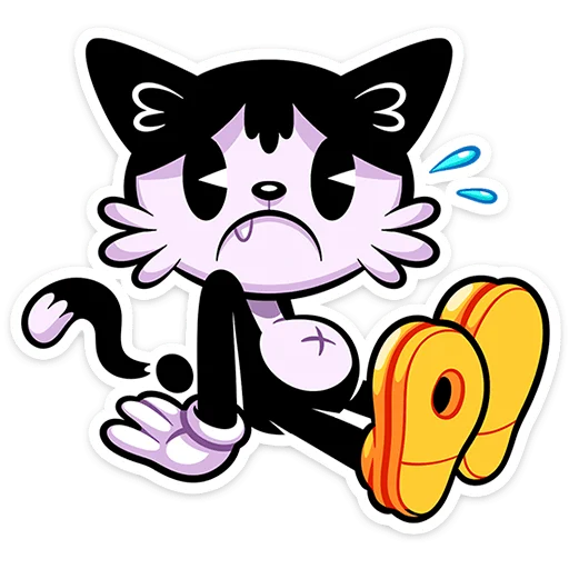😕 Стикер «Кот Джо - без глитч эффектов» для Telegram