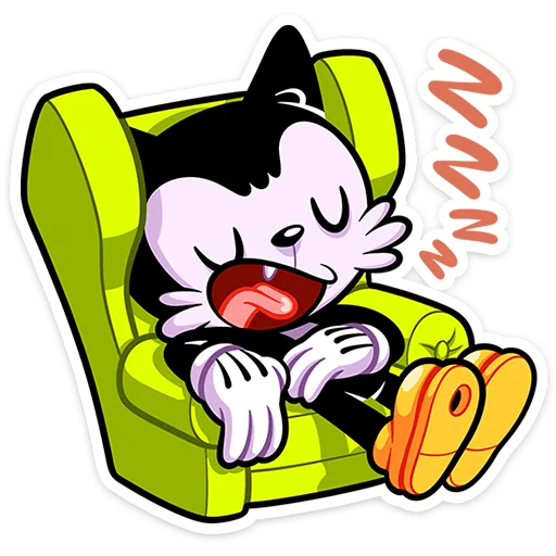 😴 Стикер «Кот Джо - без глитч эффектов» для Telegram