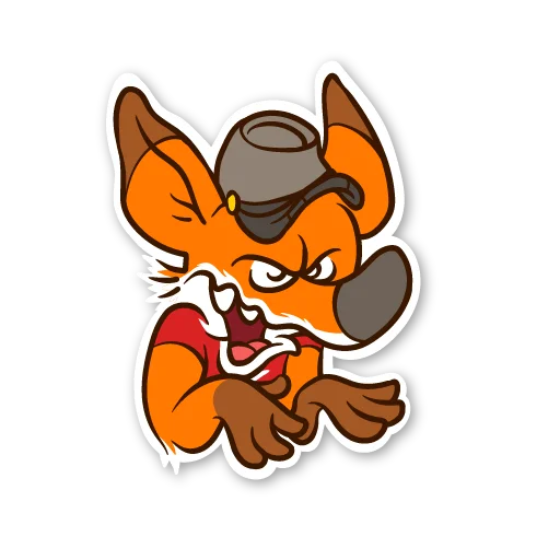 😖 Стикер «Жожекийский лис» для Telegram