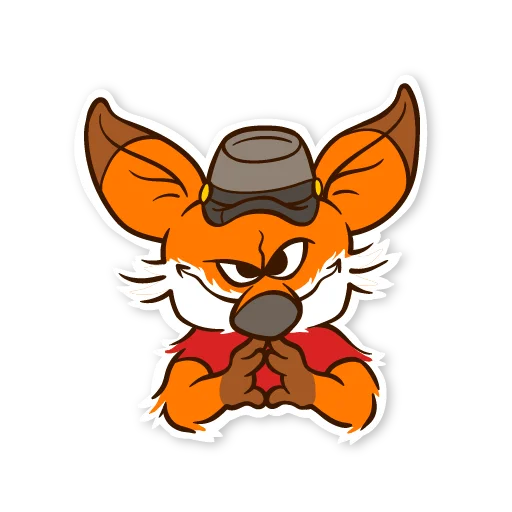 😡 Стикер «Жожекийский лис» для Telegram
