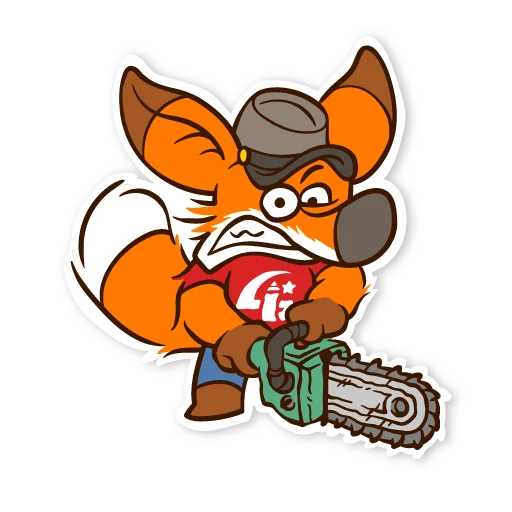 😡 Стикер «Жожекийский лис» для Telegram