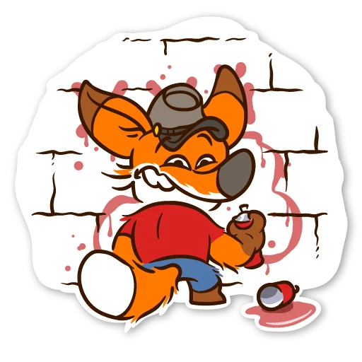 😝 Стикер «Жожекийский лис» для Telegram