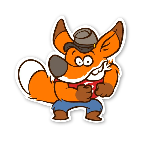 😜 Стикер «Жожекийский лис» для Telegram