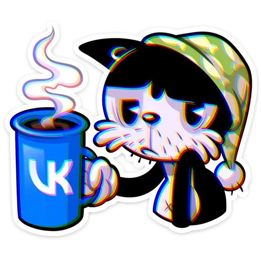 ☕️ Стикер «Кот Джо» для Telegram