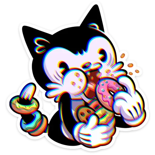🍩 Стикер «Кот Джо» для Telegram