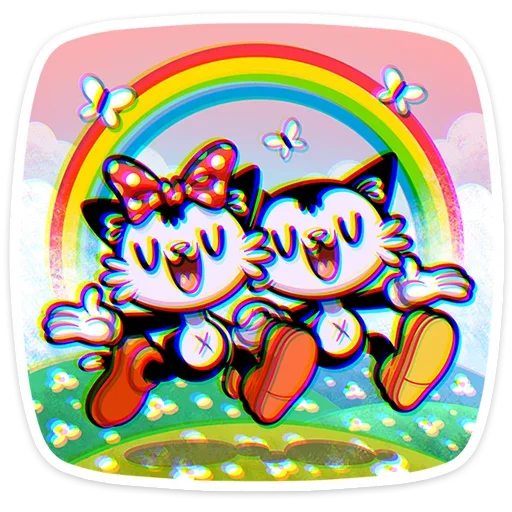 🌈 Стикер «Кот Джо» для Telegram