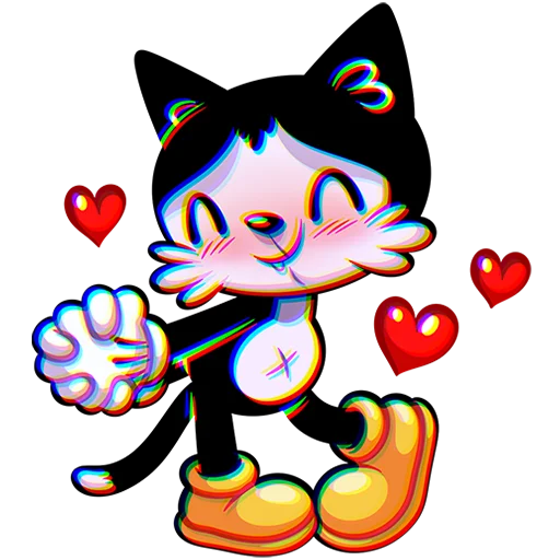 🥰 Стикер «Кот Джо Без Текста» для Telegram