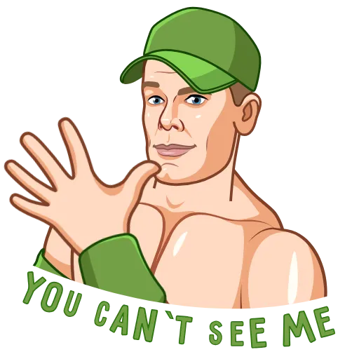 Стикерпак John Cena для Telegram