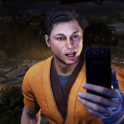 🤳 Стикер «Johnny Cage MK1» для Telegram