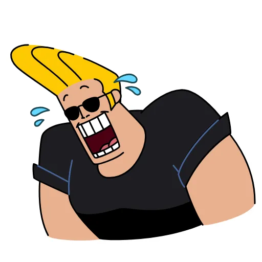 Стикерпак Johnny Bravo для Telegram