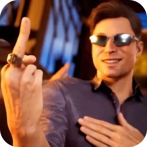 🔥 Стикер «Johnny Cage» для Telegram