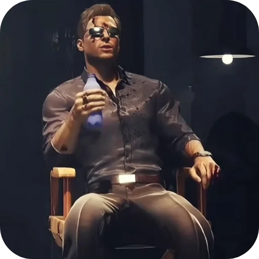 🎬 Стикер «Johnny Cage» для Telegram