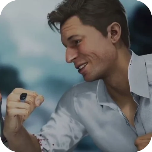 ◀ Стикер «Johnny Cage» для Telegram