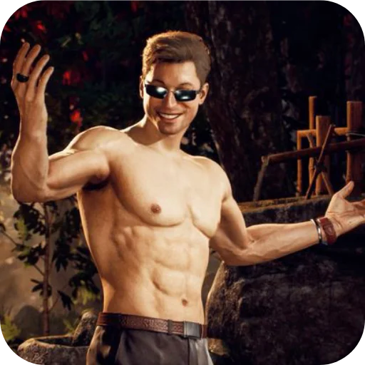 💪 Стикер «Johnny Cage» для Telegram