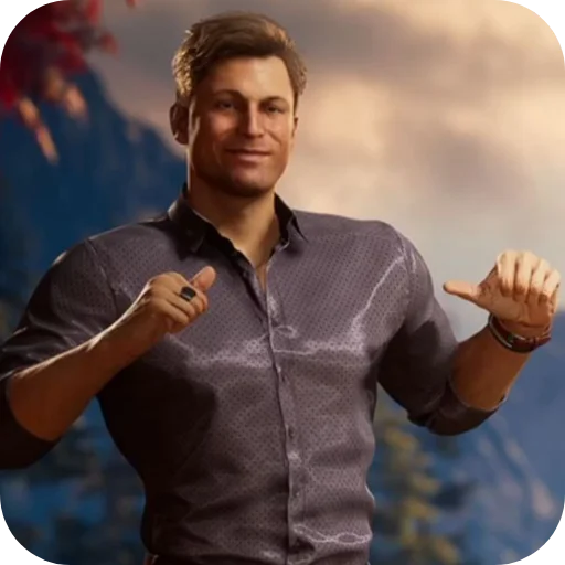 👈 Стикер «Johnny Cage» для Telegram