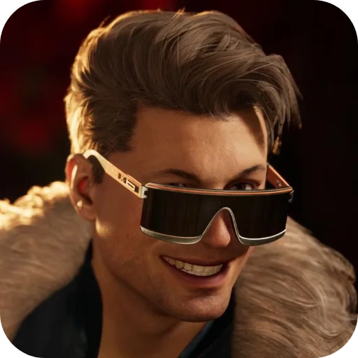 🕶 Стикер «Johnny Cage» для Telegram