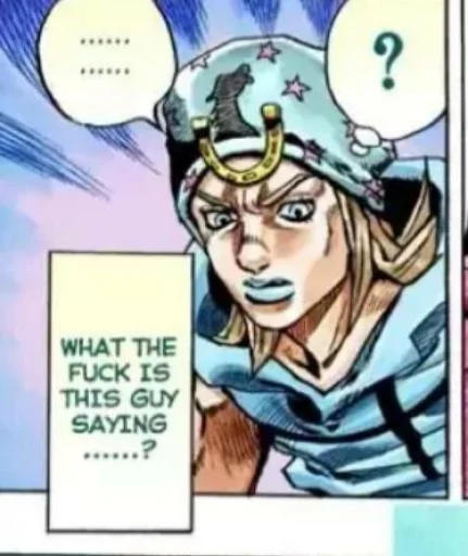 🤨 Стикер «Johnny joestar» для Telegram