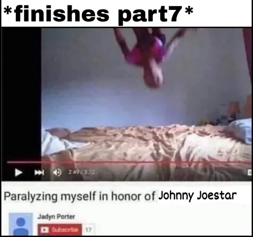 👋 Стикер «Johnny joestar» для Telegram