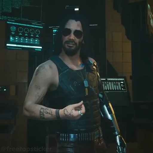 Стикер 23 Johnny Silverhand