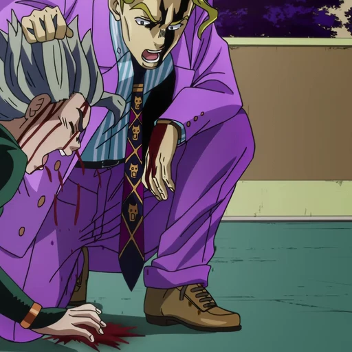 😡 Стикер «Yoshikage Kira Йошикаге Кира» для Telegram