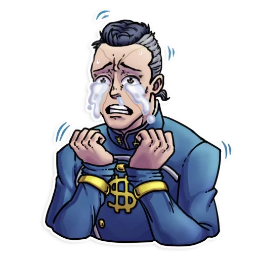 😥 Стикер «JoJo&;s Bizzare Adventures» для Telegram