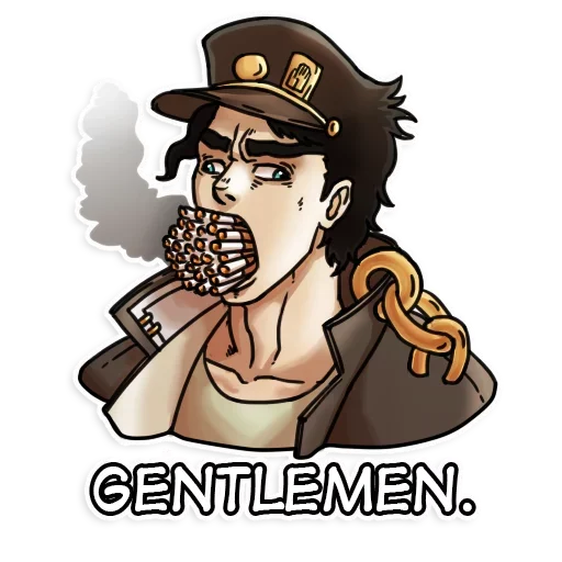 😎 Стикер «JoJo&;s Bizzare Adventures» для Telegram