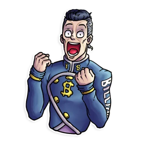 😀 Стикер «JoJo&;s Bizzare Adventures» для Telegram